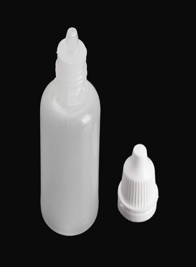 DIY Crafts Pack Of 50 Pcs, Combo Offer, Clear 5ml/10ml White Plastic Empty Squeezable Dropper Bottles Eye Liquid Droppe(Pack Of 50 Pcs, Combo Offer) - Image 4
